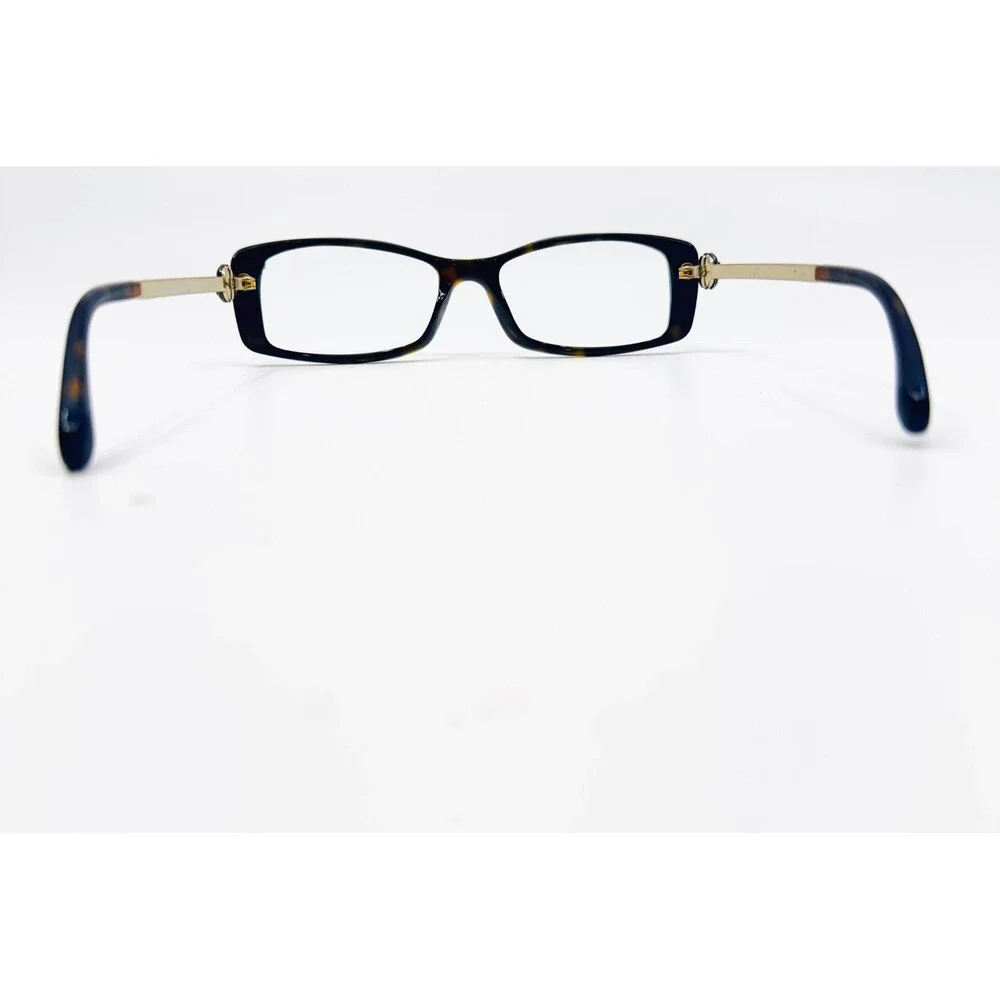 Chanel Eyeglasses Women Tortoise Gold Camellia Flower 3195 51-16-135